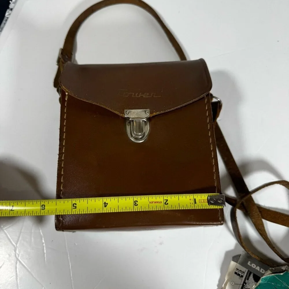 Tower Vintage 8MM Camera Leather Case Crossbody Brown Retro Heritage Tutorial